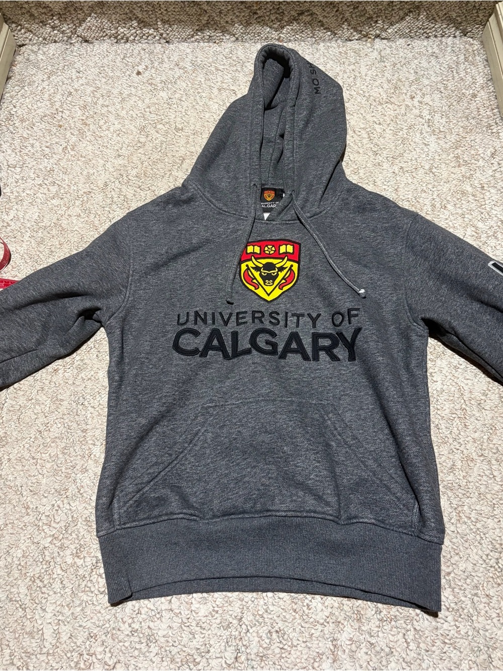 University of Calgary Charcoal Motto Hoodie